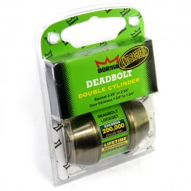 Dorma Single Cylindrical Deadbolt DB302 Single Finishes US5 Standard Satin Brass